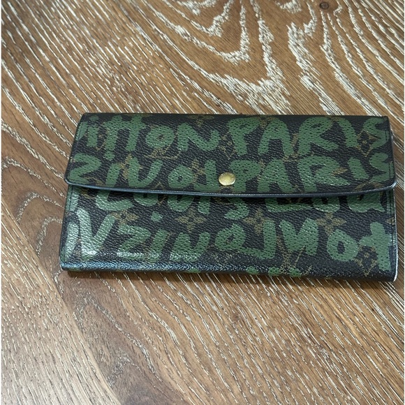 LOUIS VUITTON Limited Edition Stephen Sprouse Green Graffiti Wallet - Picture 3 of 15